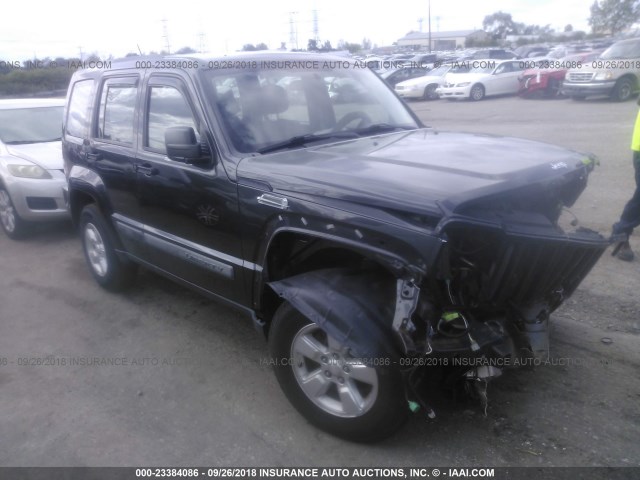 1J4PN2GK8BW595645 - 2011 JEEP LIBERTY SPORT BLACK photo 1