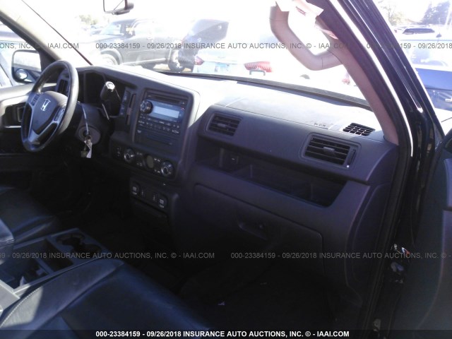 5FPYK1F57DB010321 - 2013 HONDA RIDGELINE RTL BLACK photo 5