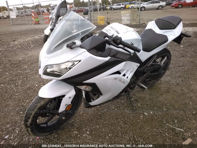 JKAEX8A1XDDA01899 - 2013 KAWASAKI EX300 A WHITE photo 2