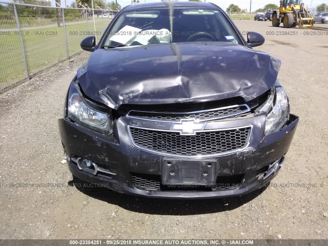 1G1PC5SB1E7224872 - 2014 CHEVROLET CRUZE LT GRAY photo 6