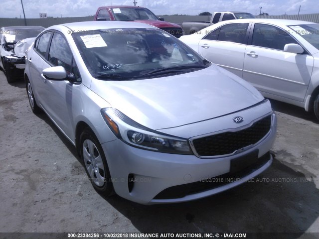 3KPFL4A78HE115517 - 2017 KIA FORTE LX/S SILVER photo 1