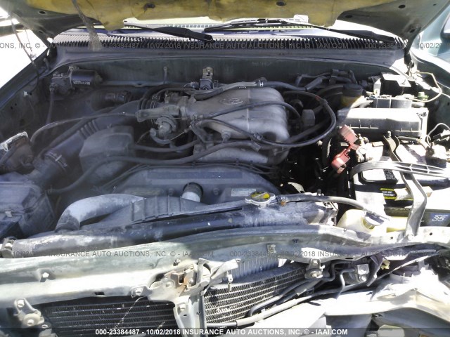 4TASN92N8XZ423482 - 1999 TOYOTA TACOMA XTRACAB PRERUNNER მწვანე ფოტო 10