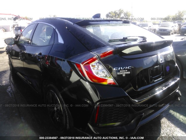 SHHFK7H76HU200908 - 2017 HONDA CIVIC EXL 黑色 照片 3