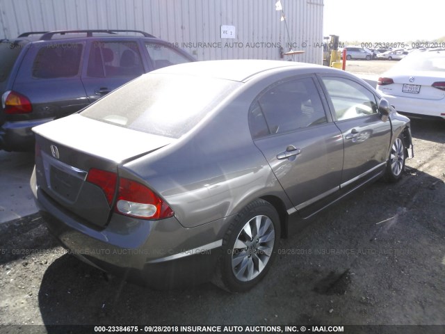 19XFA1F97AE027322 - 2010 HONDA CIVIC EXL 棕色 照片 4