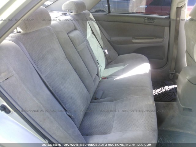4T1BE32K73U182279 - 2003 TOYOTA CAMRY LE/XLE/SE SILVER photo 8