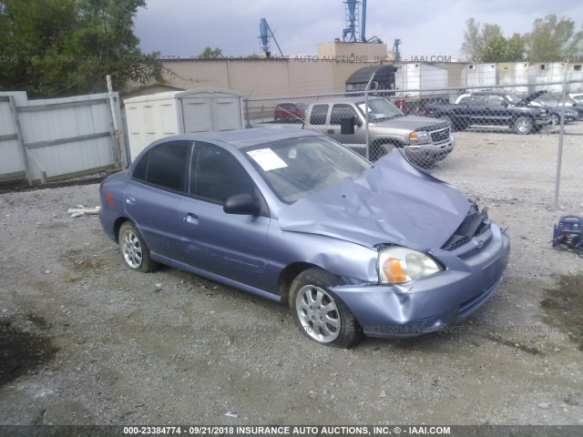 KNADC125246293116 - 2004 KIA RIO BLUE photo 1