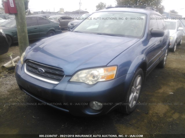 4S4BP61C377309863 - 2007 SUBARU LEGACY OUTBACK 2.5I BLUE photo 6