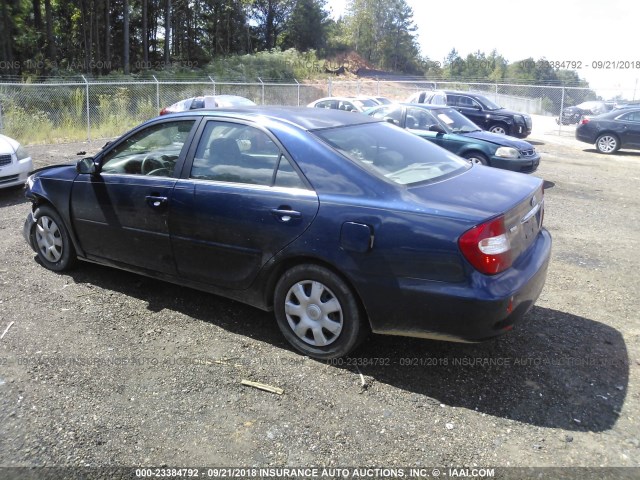 4T1BE32K04U311884 - 2004 TOYOTA CAMRY LE/XLE/SE 深蓝色 照片 3
