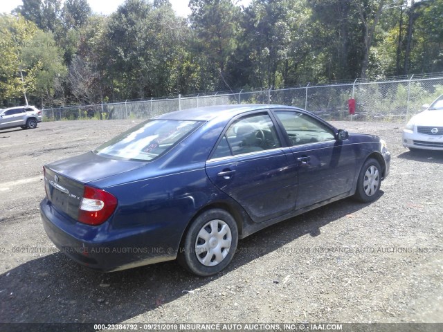 4T1BE32K04U311884 - 2004 TOYOTA CAMRY LE/XLE/SE 深蓝色 照片 4