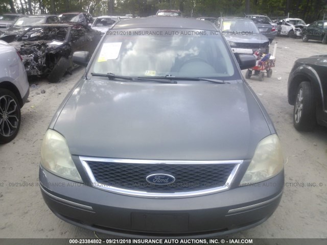 1FAFP24125G151382 - 2005 FORD FIVE HUNDRED SEL GRAY photo 6