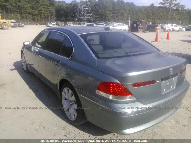 WBAGN63564DS53507 - 2004 BMW 745 LI BLUE photo 3