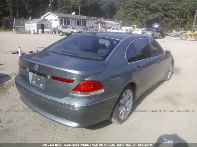 WBAGN63564DS53507 - 2004 BMW 745 LI BLUE photo 4