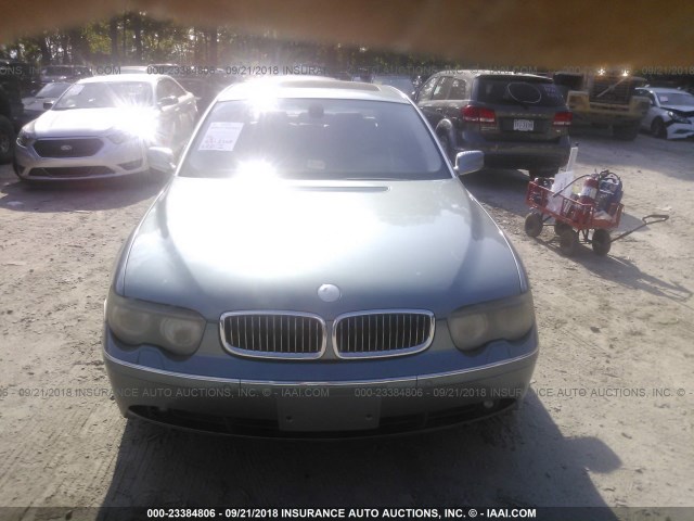 WBAGN63564DS53507 - 2004 BMW 745 LI Синий фото 6