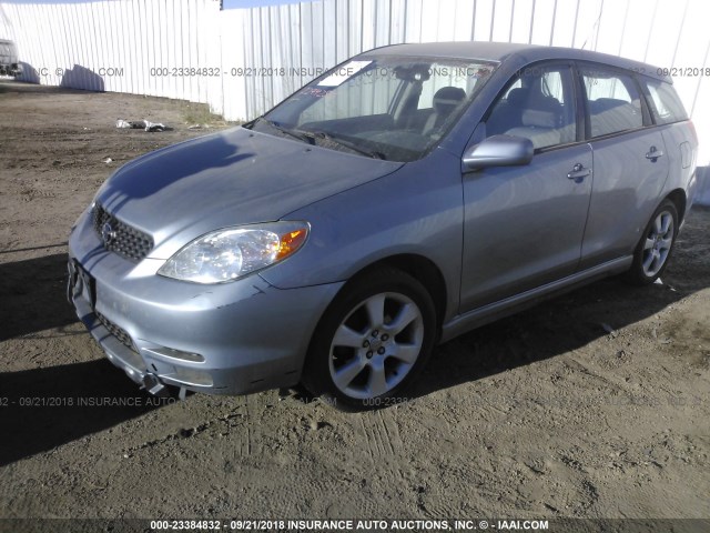 2T1KR32EX4C216698 - 2004 TOYOTA COROLLA MATRIX XR Light Blue photo 2