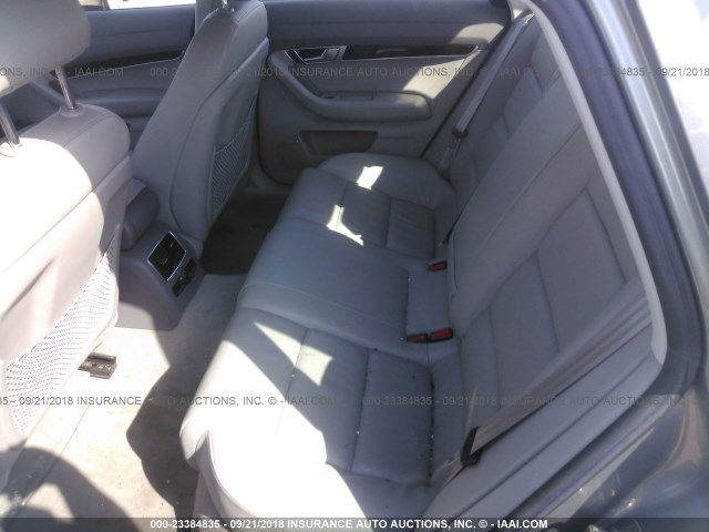 WAUDH74F98N061165 - 2008 AUDI A6 3.2 QUATTRO GRAY photo 8