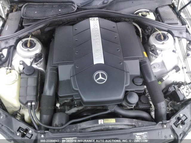 WDBNG70J31A182337 - 2001 MERCEDES-BENZ S 430 SILVER photo 10