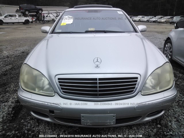 WDBNG70J31A182337 - 2001 MERCEDES-BENZ S 430 SILVER photo 6