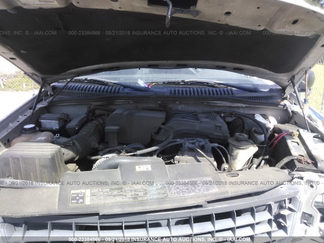 1FMZU62K53UC38285 - 2003 FORD EXPLORER XLS/XLS SPORT SILVER photo 10