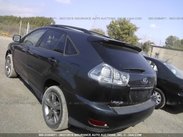 JTJHW31U560006306 - 2006 LEXUS RX 400 BLUE photo 3