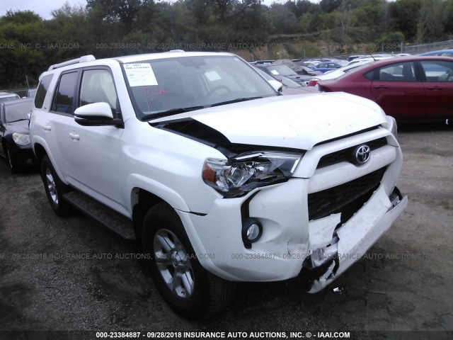 JTEBU5JR5H5459087 - 2017 TOYOTA 4RUNNER SR5 PREM/LTDL/TRAIL/TRD WHITE photo 1