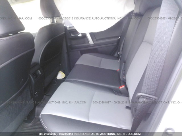 JTEBU5JR5H5459087 - 2017 TOYOTA 4RUNNER SR5 PREM/LTDL/TRAIL/TRD WHITE photo 8