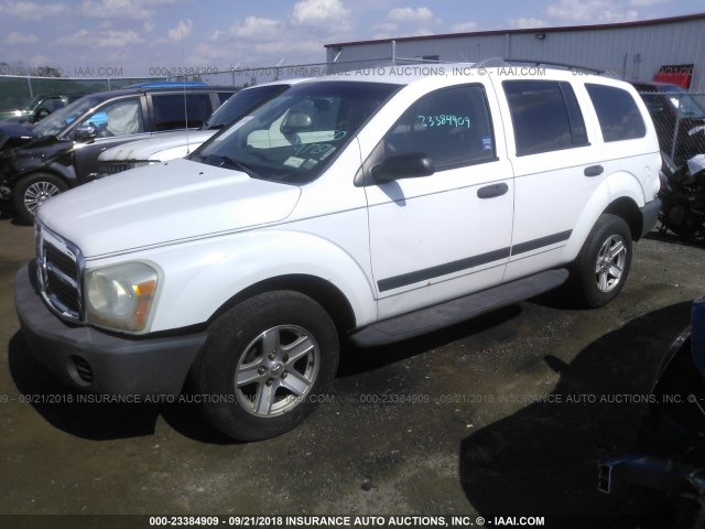 1D4HD38N55F514362 - 2005 DODGE DURANGO ST WHITE photo 2