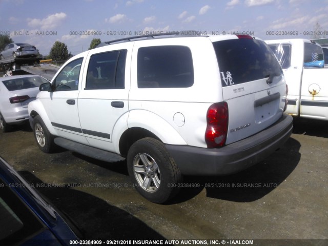 1D4HD38N55F514362 - 2005 DODGE DURANGO ST WHITE photo 3