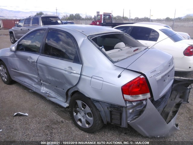 KNAFE122575464847 - 2007 KIA SPECTRA EX/LX SILVER photo 6