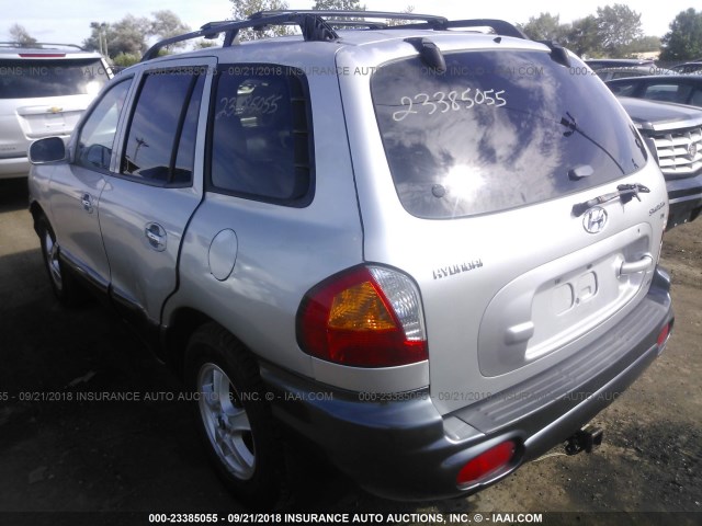 KM8SC73D63U363922 - 2003 HYUNDAI SANTA FE GLS/LX SILVER photo 3