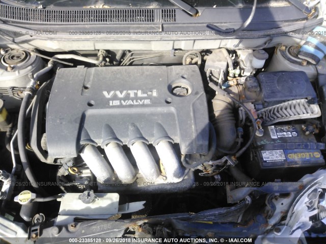 2T1KY32E33C077676 - 2003 TOYOTA COROLLA MATRIX XRS Boz foto 10