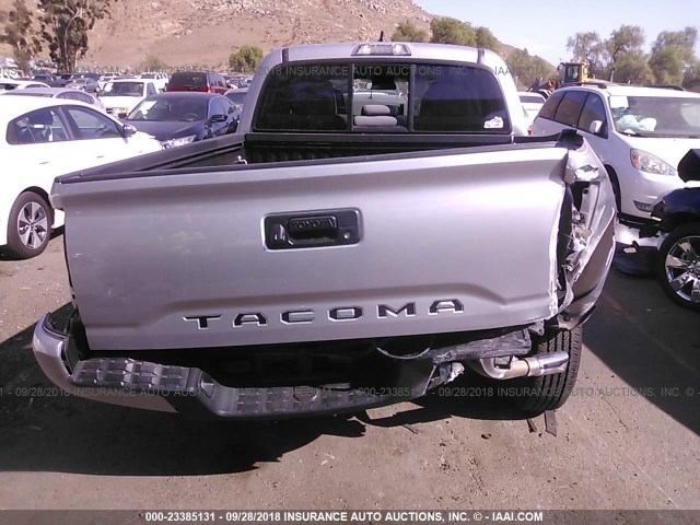 5TFAX5GN2GX056330 - 2016 TOYOTA Tacoma DOUBLE CAB/SR/SR5 SILVER photo 6