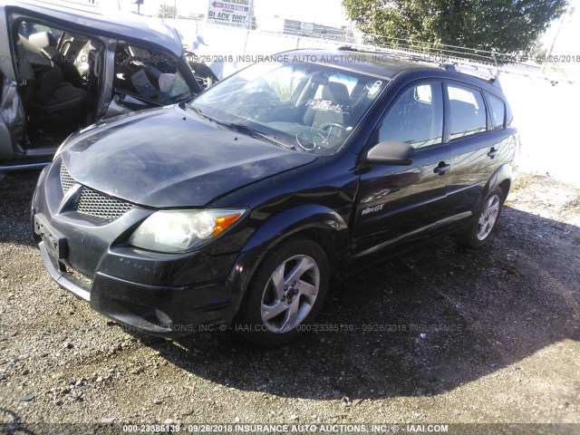 5Y2SN62L83Z415104 - 2003 PONTIAC VIBE GT BLACK photo 2