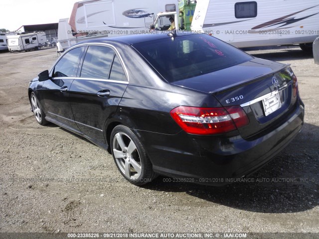 WDDHF8HB5BA286436 - 2011 MERCEDES-BENZ E 350 4MATIC BLACK photo 3