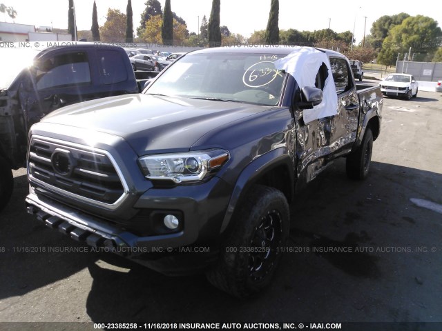 3TMAZ5CN3HM032397 - 2017 TOYOTA TACOMA GRAY photo 2