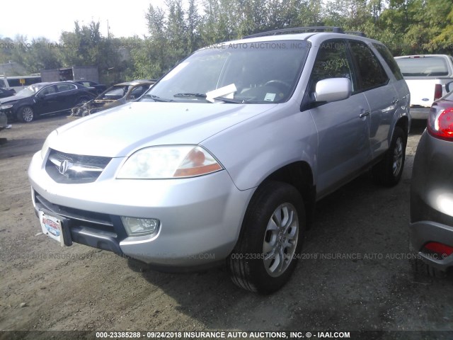 2HNYD18843H532370 - 2003 ACURA MDX TOURING SILVER photo 2