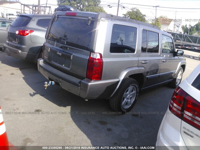 1J8HG48N98C128388 - 2008 JEEP COMMANDER SPORT GRAY photo 4