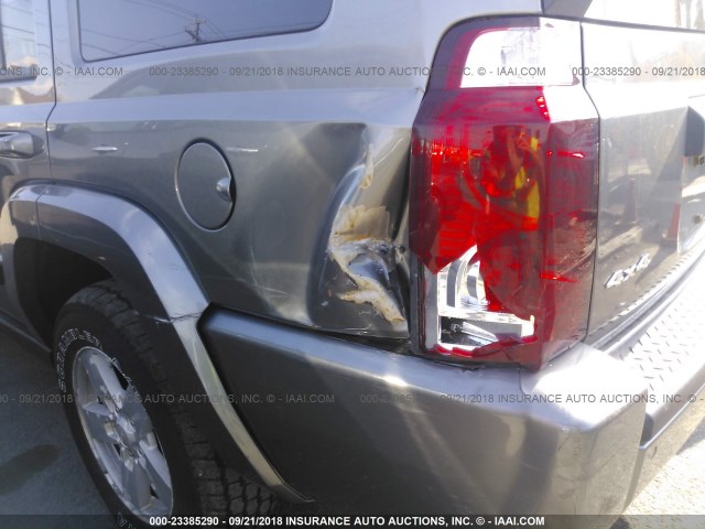 1J8HG48N98C128388 - 2008 JEEP COMMANDER SPORT ნაცრისფერი ფოტო 6