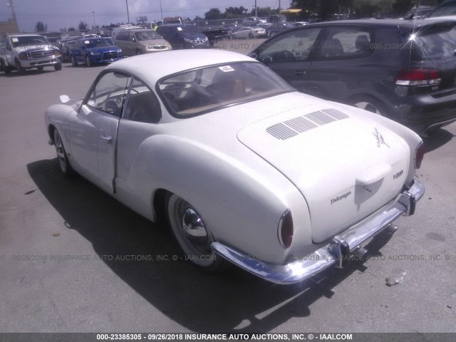 2633288 - 1958 VOLKSWAGEN KARMANN GHIA  WHITE photo 3