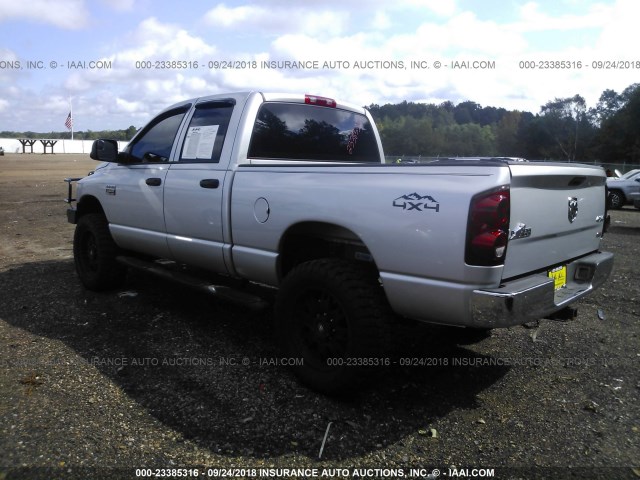 1D7KS28C47J545822 - 2007 DODGE RAM 2500 ST/SLT SILVER photo 3