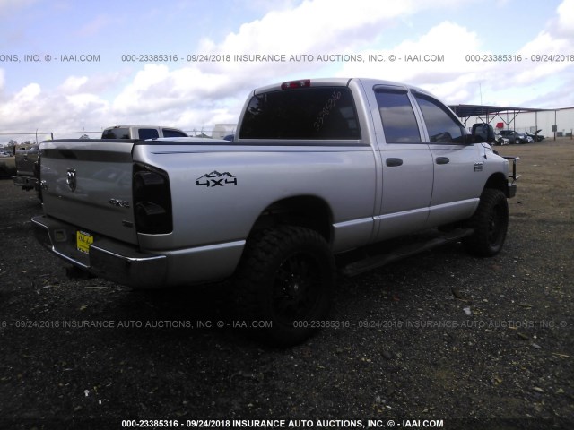 1D7KS28C47J545822 - 2007 DODGE RAM 2500 ST/SLT 银色 照片 4