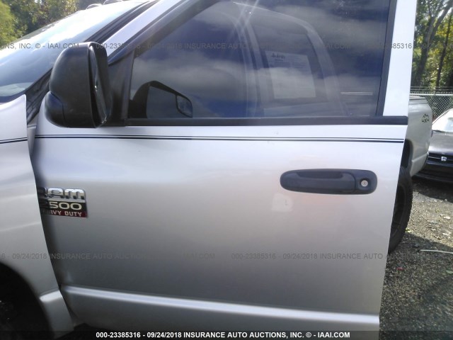 1D7KS28C47J545822 - 2007 DODGE RAM 2500 ST/SLT 银色 照片 6