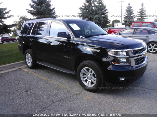 1GNSKBKC8HR221186 - 2017 CHEVROLET TAHOE K1500 LT BLACK photo 1