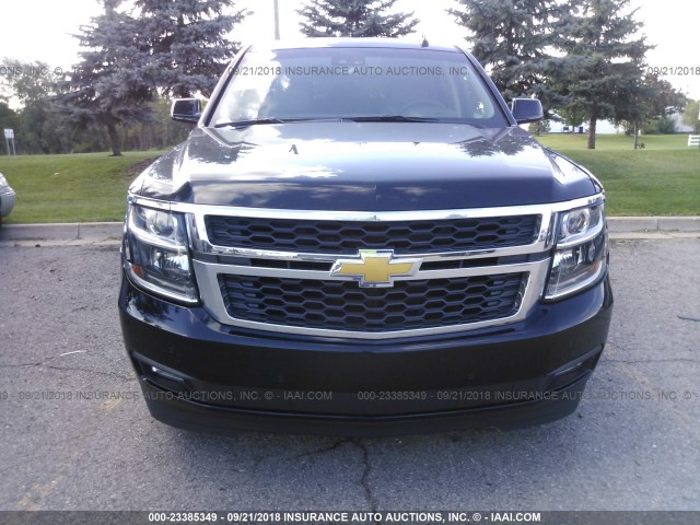 1GNSKBKC8HR221186 - 2017 CHEVROLET TAHOE K1500 LT BLACK photo 6