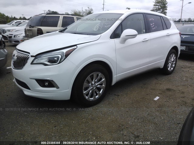 LRBFX2SAXJD084182 - 2018 BUICK ENVISION ESSENCE WHITE photo 2