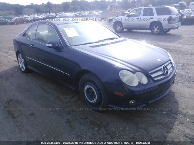 WDBTJ56H09F269046 - 2009 MERCEDES-BENZ CLK 350 BLUE photo 1