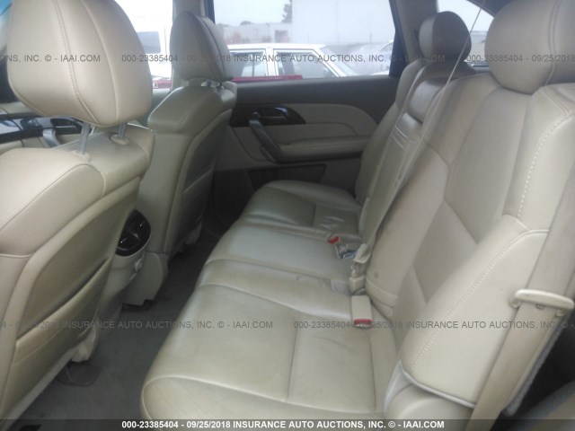 2HNYD28619H528869 - 2009 ACURA MDX TECHNOLOGY MAROON photo 8