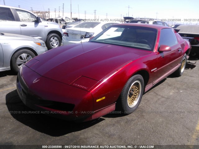 1G2FS23T4NL219849 - 1992 PONTIAC FIREBIRD 勃艮第红 照片 2