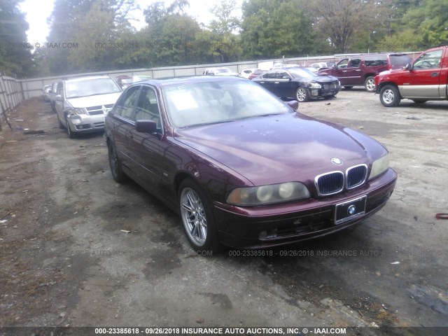 WBADT63421CF09792 - 2001 BMW 530 I AUTOMATIC BURGUNDY photo 1