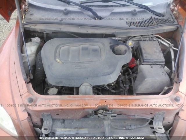 3GNDA13D67S531541 - 2007 CHEVROLET HHR LS Naranja foto 10