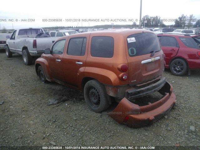 3GNDA13D67S531541 - 2007 CHEVROLET HHR LS Naranja foto 3